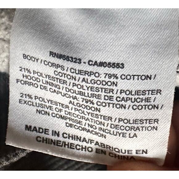 NIKE Hoodie Gray Men's S The Athletic Dept Y2K Spell Out Swoosh Pullover Sweater - Picture 15 of 16